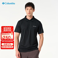 Columbia哥倫比亞Polo衫男春夏戶(hù)外透氣速干衣翻領(lǐng)短袖t恤 AE6082 010 M 