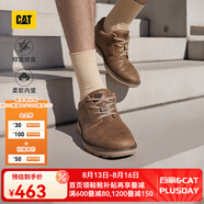 CAT卡特休閑皮鞋男士復古工裝輕戶(hù)外軟牛皮防滑通勤鞋P725212N3AMC29 淺褐 41