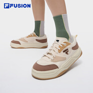FILA FUSION斐樂(lè )男鞋滑板生活鞋2025秋季新款酷板鞋2代DX帆布版 古白色/馴鹿棕-AC 41