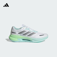 adidas「馳步」VELOSTAR透濕排汗緩震回彈boost體測跑鞋阿迪達(dá)斯 白色/灰色/淺閃光藍(lán)     38