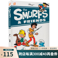 英文原版 The Smurfs \x26 Friends 藍精靈和朋友們 精裝合輯 大開本192頁 漫畫繪本圖畫書 全彩冒險故事書 比利時漫畫大師 貝約 綠山墻 全彩冒險故事書 比利時漫畫大師 貝約
