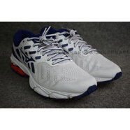 美津濃（MIZUNO）男子緩震耐磨慢跑鞋WAVE ULTIMA 12 官方正品 白色_藍色_紅色 J1GC211819 40.5 260mm