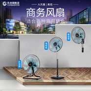 先創(chuàng)（XIANCHUANG） 工業(yè)風(fēng)扇落地扇電風(fēng)扇超大風(fēng)力牛角扇強力大功率商用工廠電扇立式吹除甲醛 18寸商務(wù)落地扇