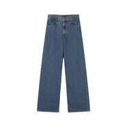 Levi's李維斯25年春夏新款女士高腰闊腿牛仔褲001US牛仔褲 藍色 24 30
