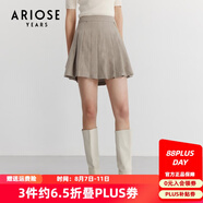 艾諾絲雅詩商場(chǎng)同款春秋新款小短裙百褶裙半身裙女學(xué)院風(fēng)JK裙10123505 燕麥色 L （建議體重105-115斤）