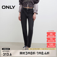 ONLY2025春季新款通勤氣質(zhì)高腰直筒褲九分褲牛仔褲女|125149028 J09 深牛仔灰色 XS XS標(biāo)準(zhǔn)褲長