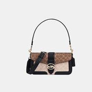 蔻馳（COACH）女包GEORGIE卡其色酒神包單肩斜挎包【品牌授權(quán)】七夕情人節(jié)禮物