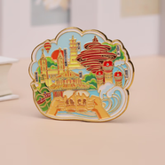 IGIFTFIRE冰箱貼文創(chuàng  )磁貼2025新款定制中國城市北京青島重慶西安上海南京 地圖青島-金屬磁吸冰箱貼