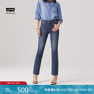 Levi's李維斯冰酷系列25年春季新款女士724高腰修身直筒牛仔長(zhǎng)褲