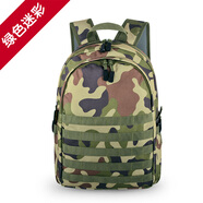 頓巴縱隊(duì)迷彩背包中小學(xué)生書包電腦包吃雞同款三級包戰(zhàn)術(shù)雙肩包男戶外背包 綠色迷彩-30L 20-35升