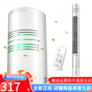 艾美特（AIRMATE）皇冠店電風(fēng)扇落地?zé)o葉風(fēng)扇立式FT46R塔扇FT41R空氣循環(huán)扇 遙控款110CM高：FT46R