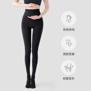莫代爾加長(zhǎng)黑色內(nèi)搭褲女外穿秋冬季加絨光腿神器高個(gè)子加深襠壓力褲襪 350g黑色連腳秋冬款0-10℃ 1條 M 常規(guī)款【適合身高160-170cm】