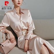 皮爾卡丹（pierre cardin）輕奢高端氣質(zhì)雪紡襯衫連衣裙子女裝春秋季2025新款法式長裙感 圖片色 S