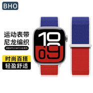 BHO【尼龍編織】適用蘋果手表表帶apple iwatch s10/s11表帶Ultra2/3尼龍回環(huán)s9/8/7/6/se2/3女士男生 俄羅斯款 44/45/46/49mm- 表盤通用