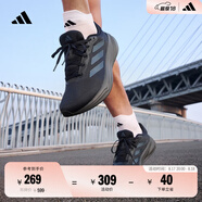 adidas RESPONSE隨心暢跑舒適網(wǎng)面體測跑鞋男子阿迪達斯官方 傳奇墨水藍/灰藍/深灰   42