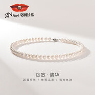 京潤(rùn)珍珠項(xiàng)鏈韻華925銀經(jīng)典淡水珍珠女媽媽款自戴實(shí)用生日禮物送長(zhǎng)輩