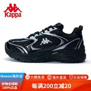 卡帕（Kappa）潮流跑鞋新款男女運動鞋3M反光解構老爹鞋K0DZ5MC39 黑色-990 37