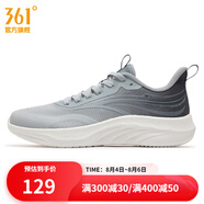 361度男鞋運動(dòng)鞋夏季新款男輕速跑步鞋 冷霧灰/煙灰 44
