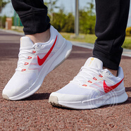 耐克（NIKE）跑步鞋男鞋 2025新款夏季跑鞋氣墊AIR ZOOM運(yùn)動(dòng)鞋 飛線(xiàn)-白紅-輕便透氣 42.5