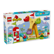 樂高（LEGO）積木拼裝得寶10453 歡樂游樂場大顆粒積木桌兒童玩具生日禮物