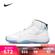 耐克（NIKE）【滔搏運動】AIR JORDAN 11 RETRO BG籃球鞋 378038-104 35.5