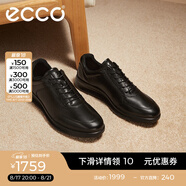 愛(ài)步（ECCO）七夕禮物商務(wù)皮鞋 男士休閑皮鞋男鞋牛皮鞋子正裝鞋 雅仕207124 黑色20712401001 44