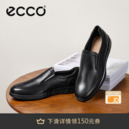 愛步（ECCO）休閑皮鞋 男士皮鞋一腳蹬樂福鞋商務牛皮休閑男鞋S輕巧混合520314 黑色52031401001 39