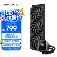 九州風(fēng)神（DEEPCOOL）MYSTIQUE冰暴360 LCD屏顯360水冷cpu散熱器（2.8英寸真彩LCD屏/5代高能水泵/全速域低噪）