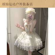 蕉京飛行日記初戀禮贊細閃蝴蝶大蝴蝶結公主風(fēng)生日蛋糕裙Lo LO S