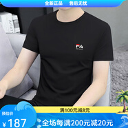 匡都KRDUGBR短袖t恤男士圓領10 黑色 S[85-105斤] 均碼
