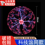 莊子然靜電球魔法感應減壓送男女孩子玩具閃電等離子球 經(jīng)典8寸（直徑20cm）