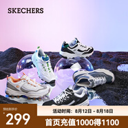 斯凱奇（Skechers）夏季男鞋復(fù)古街頭老爹鞋復(fù)古系帶戶外休閑運(yùn)動(dòng)鞋8790091 黑色/白色/BKW 44