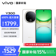 vivo Y300 12GB+256GB 瑞雪白 國家補(bǔ)貼 新一代超級(jí)揚(yáng)聲器 6500mAh超薄藍(lán)海電池 超抗摔直屏 AI手機(jī)