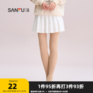 三福 女褲襪單條裝 淑女易搭天鵝絨貼膚防勾絲連腳絲襪823293 自然膚 均碼