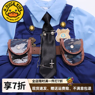G.DUCKKIDS朱迪兔子警官cos服洛麗塔公主裙女童春秋兒童禮服裙子女孩連衣裙 腰帶包包毛球兔子【單買(mǎi)不發(fā)】 130 （建議身高120cm 8-9歲）cm
