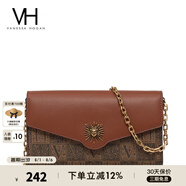 VANESSA HOGAN VH女包太陽神系列貝倫信封包輕奢斜挎包鏈條包紀念日禮物送女友 棕色