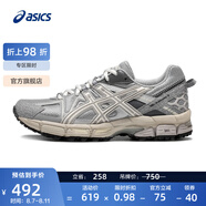亞瑟士ASICS女鞋透氣跑步鞋耐磨緩震運動(dòng)鞋越野跑鞋 GEL-KAHANA 8 灰色/棕色 37.5