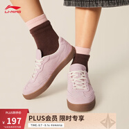 李寧云川丨德訓(xùn)鞋薄底鞋女鞋夏季款復(fù)古低幫T頭鞋透氣撞色休閑運(yùn)動(dòng)鞋 【云川1】薄紗粉(100款)-3 38