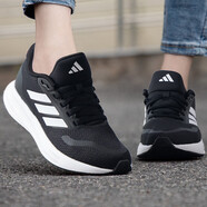 阿迪達斯 （adidas）休閑鞋女鞋2025夏季新款運動鞋網面透氣輕便減震跑步鞋F(xiàn)36215 IH7759黑色白 39