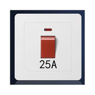 86型220V電源單相曲架面板25A大功率45A雙極開關(guān)柜機空調(diào)熱水器20 公牛-25a 開關(guān)