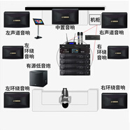 雅馬哈 【進(jìn)口音響萬單0差評】KMS910家庭ktv音響套裝 專業(yè)卡拉ok音箱唱歌全套設(shè)備家用K歌一體點(diǎn)歌機(jī) 【7音響】7.1.影K套裝（高檔會所標(biāo)配）