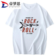 帝夢思搖滾樂隊許巍趙雷音樂節(jié)演出衣服吉他貝斯架子鼓 白色T圖案/4 S