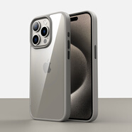 甲度【還原裸機】適用蘋果16pro手機殼高透iPhone16promax保護套透明Magsafe磁吸15plus硅膠全包保護殼 標準款【鈦灰色】高清透亮 | 還原裸機 iPhone 16 Pro Ma