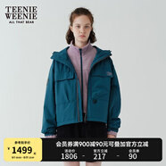 Teenie Weenie【趙露思同款】小熊外套女秋冬城市戶外三合一搖粒絨三防外套 綠色 M (165)