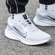 耐克（NIKE）男鞋跑步鞋 秋季新款QUEST系列運動(dòng)鞋氣墊透氣休閑鞋子馬拉松跑鞋 002-黑/白/金屬銀 42