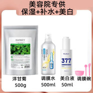 韓紀(jì)玫瑰軟膜粉美容院專用洋甘菊薄荷涂抹面膜美白補水淡斑提亮膚色女 薄荷軟膜+調(diào)膜水+工具+美白液