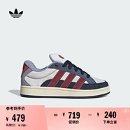 adidas面包鞋 CAMPUS 00s BETA復(fù)古撞色滑板鞋男女阿迪達(dá)斯三葉草 符點灰/紅色/極光墨水藍(lán)     40