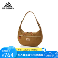 GREGORY格里高利 SATCHEL斜挎包單肩背包 城市休閑手提包通勤拎包13L 狼棕色 M