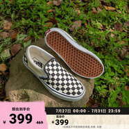 VANS范斯官方 經(jīng)典款Slip-On黑白棋盤格經(jīng)典一腳蹬鞋帆布鞋低幫 黑白棋盤格 42