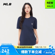 MLB短袖T恤男女時(shí)尚夏季休閑經(jīng)典純色圓領(lǐng)25新款3ATSB0153-09NYS-M